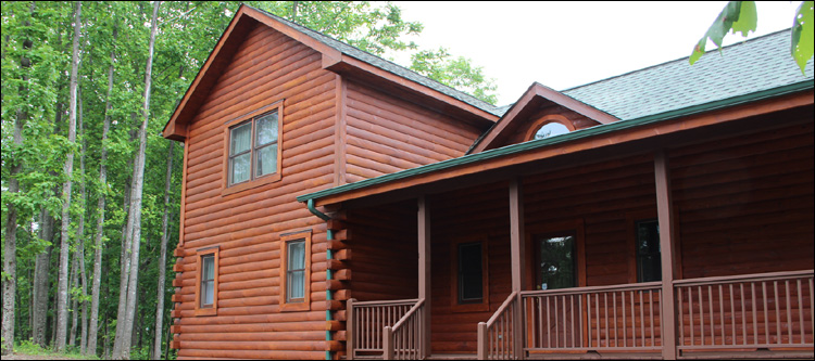 Log Home Staining in Warren County, Ohio