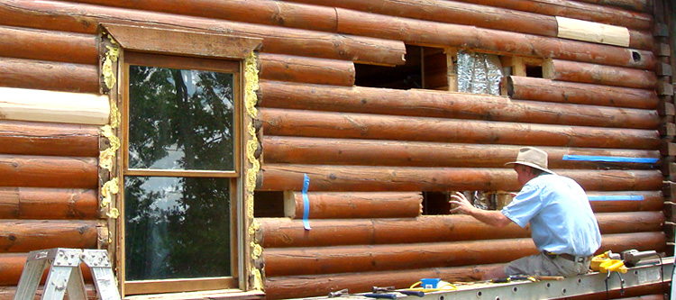 Log Home Repair Springboro, Ohio